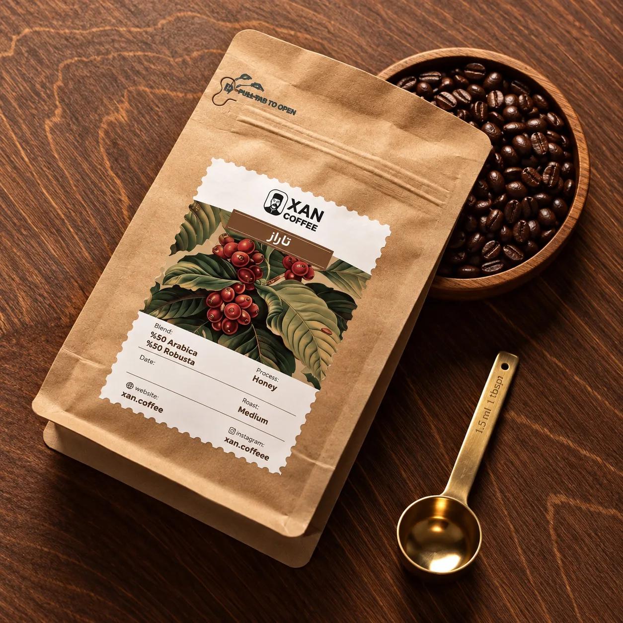 قهوه 50% عربیکا 50% روبوستا